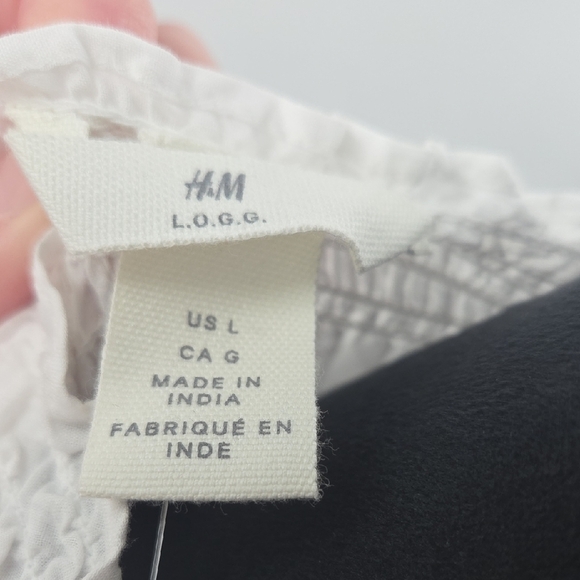 H&M White Dress With Lace And  Eyelet Detail NWT - Picture 2 of 16